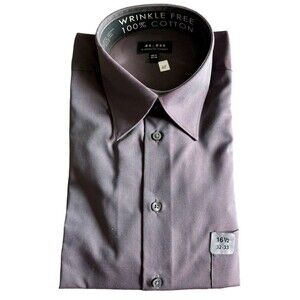 Axcess Purple Button-Down Long Sleeve Dress Shirt Men’s Size 16.5 ~ 32/33 New